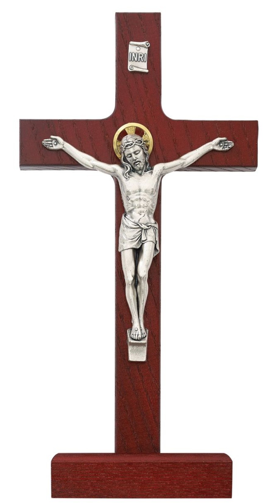 Crosses & Crucifixes Regers | Crucifix - 8 In. Cherry Crucifix Boxed