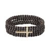 Jewelry&Medals Regers | Cross Bracelet Black And Gold 7"L