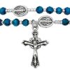 Jewelry&Medals Regers | Rosary Twist Bracelet, Blue And Silver