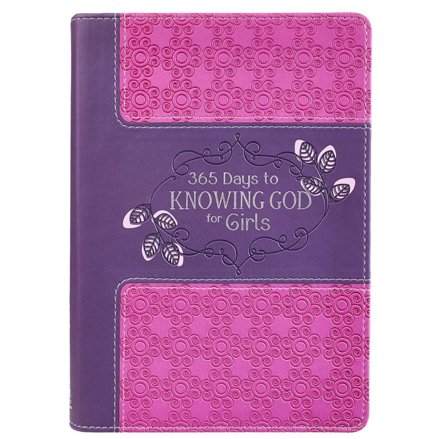 Books & Bibles Regers | 365 Days To Knowing God For Girls Devotional - Faux Leather Edition