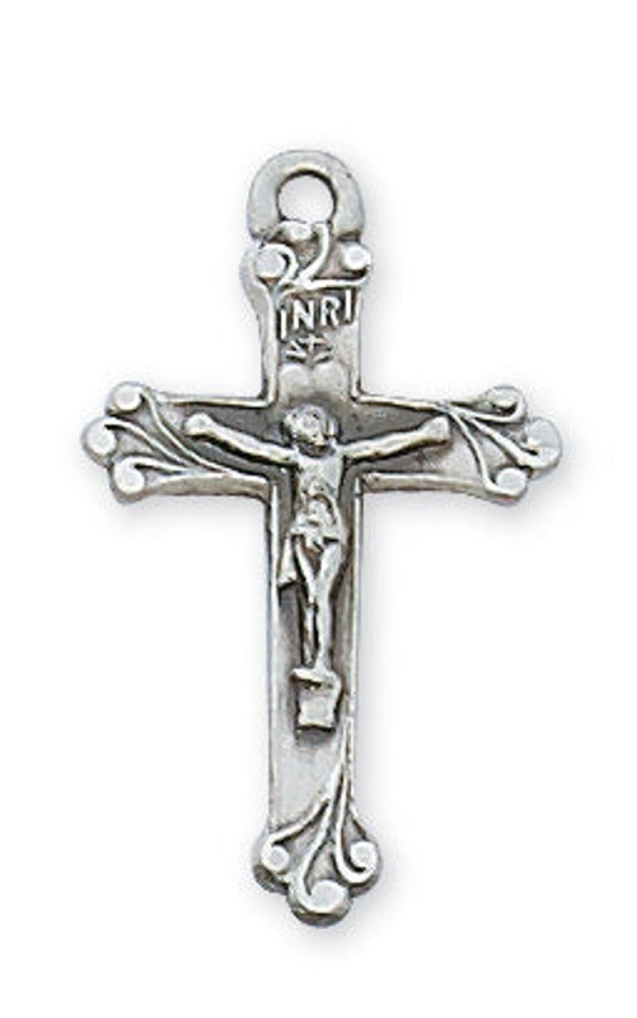 Jewelry&Medals Regers | Crucifix Necklace - Sterling Silver 18"