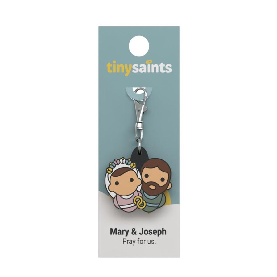 Gift Ideas&Other Regers | Tiny Saints - Mary And Joseph (Special Edition) Zipper Pull