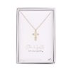 Jewelry&Medals Regers | Cross Necklace Gold Pave 15"L