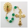 Rosaries Regers | Our Lady Of Guadalupe Rosary - Green Boxed