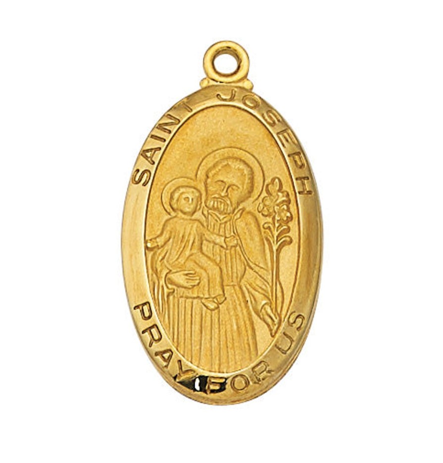 Jewelry&Medals Regers | Joseph - St. Joseph Medal - Gold Over Sterling