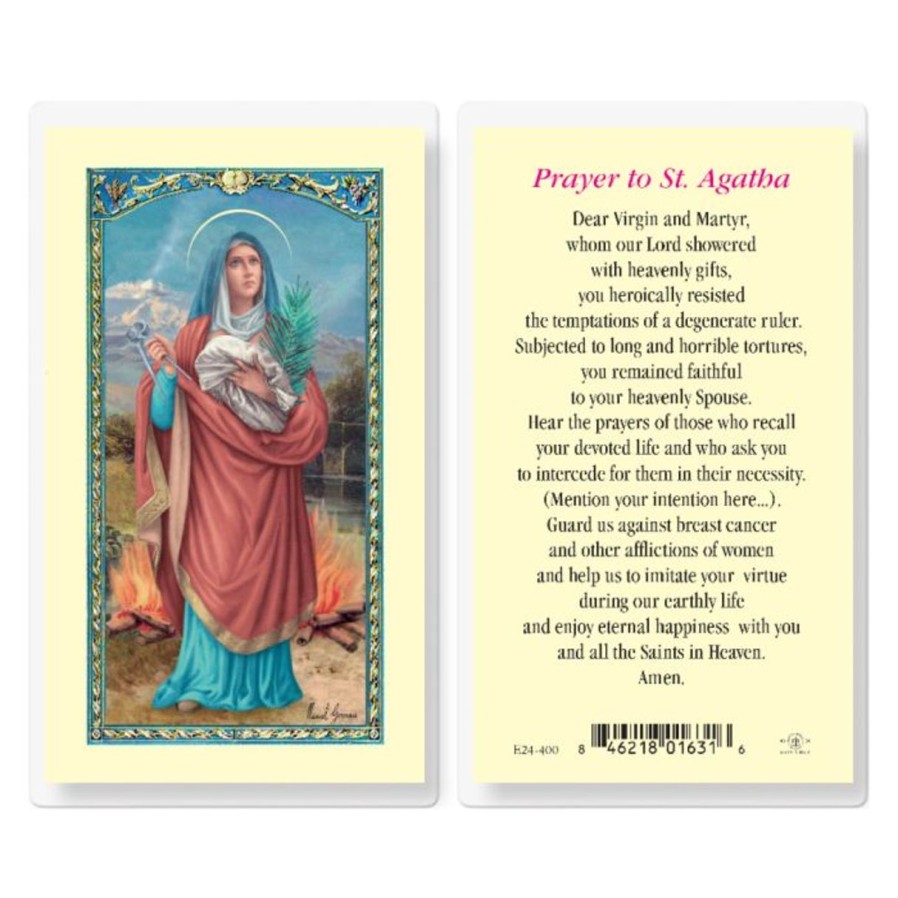 Gift Ideas&Other Regers | Agatha - Saint Agatha Holy Card