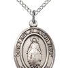 Jewelry&Medals Regers | Our Lady Of Good Help Necklace Sterling Silver 18"