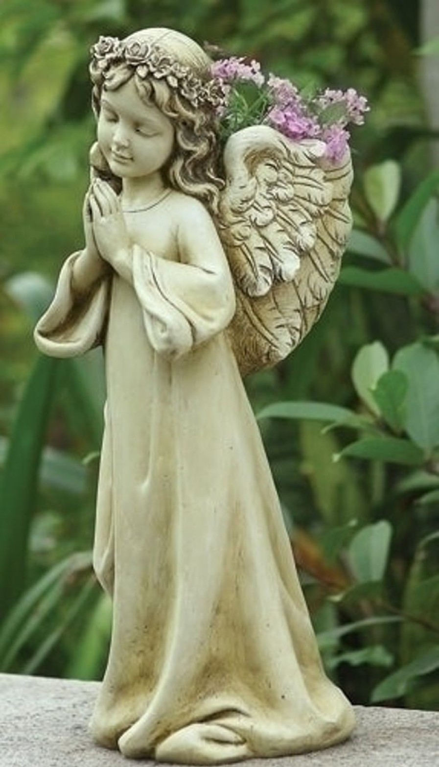 Statues Regers | Praying Angel Planter 16"H