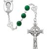 Jewelry&Medals Regers | Rosary - Irish Jade Glass Rosary Boxed