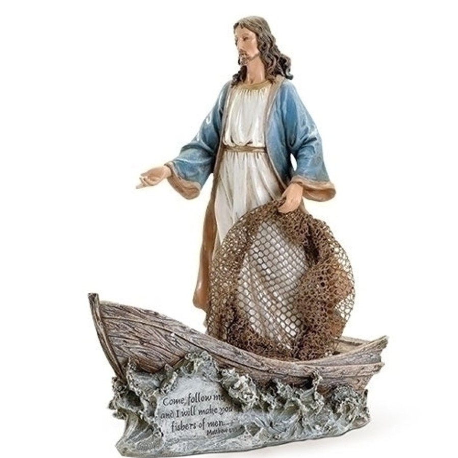 Statues Regers | Christ The Fisherman Statue 11.25"H