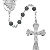 Rosaries Regers | Ecce Homo Rosary - Hematite Boxed