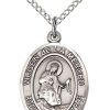 Jewelry&Medals Regers | Our Lady Of Mercy Necklace Sterling Silver 18"