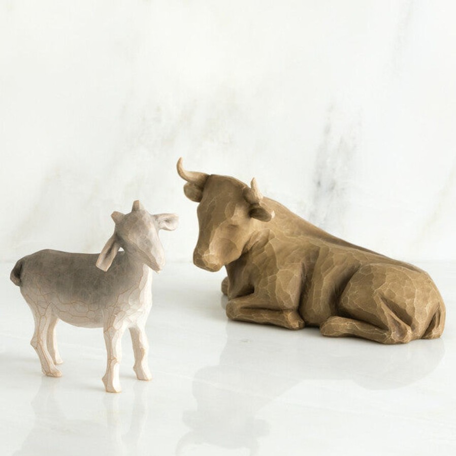 Statues Regers | Ox And Goat - Willow Tree 3.5"