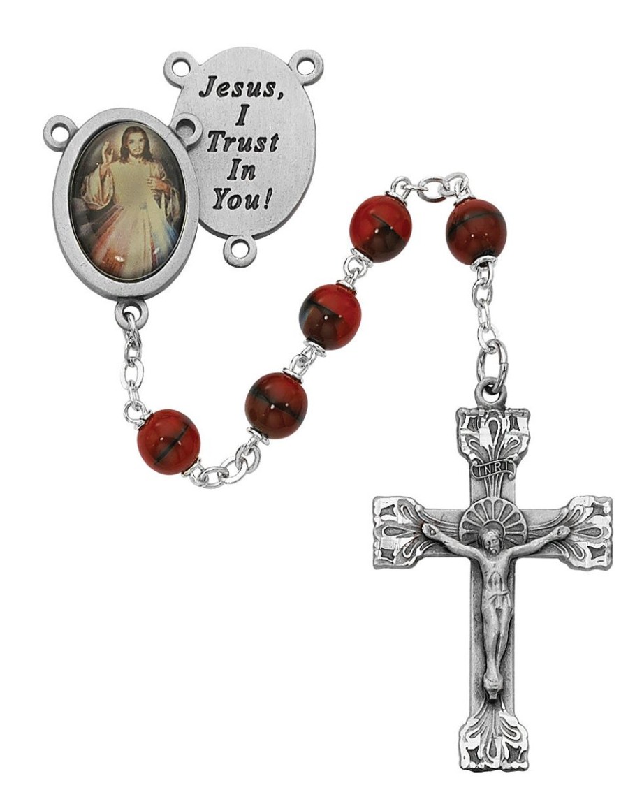 Rosaries Regers | Rosary - Red And Black Boxed