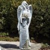 Occasions Regers Memorial Garden Statues | Memorial Angel With Flower Garden Statue 22.75"H