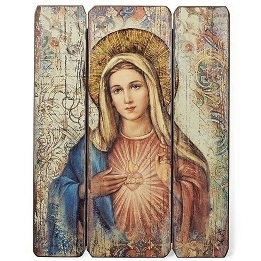 Gift Ideas&Other Regers | Immaculate Heart Decorative Panel 15"H