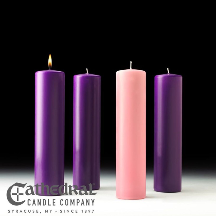 Christmas&Advent Regers | Advent Pillar Candles 3" X 12"