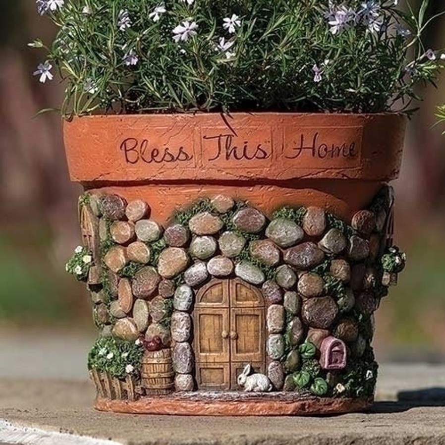 Gift Ideas&Other Regers | Bless This Home Planter 8.25"H