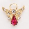 Jewelry&Medals Regers | Birthstone October Crystal Angel Pin 1"H