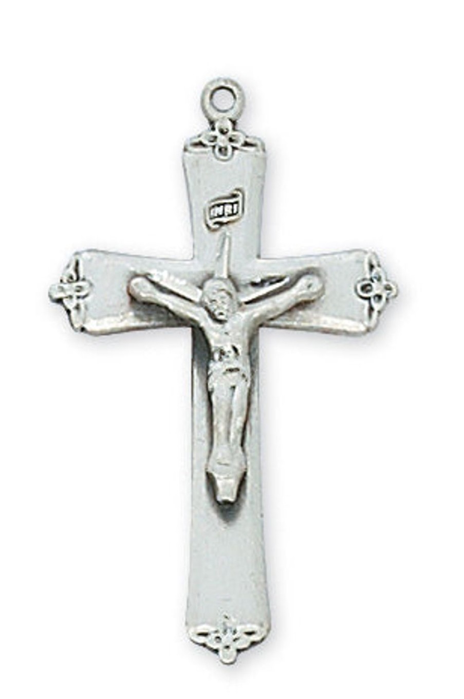 Jewelry&Medals Regers | Crucifix Necklace - Sterling Silver 18"