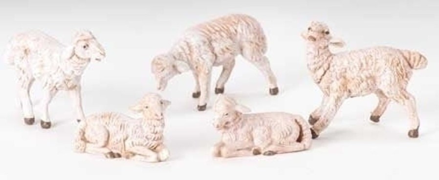 Christmas&Advent Regers | 5 White Sheep 5" Scale