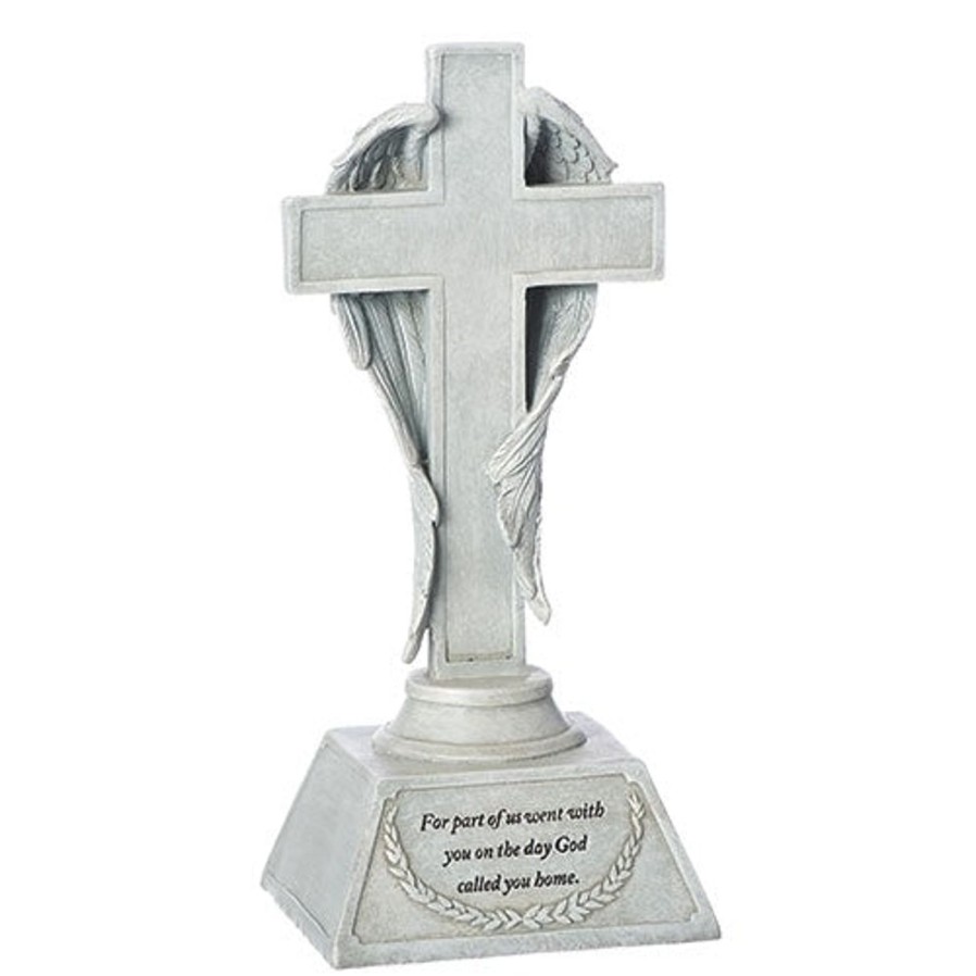 Occasions Regers Memorial Crosses | Memorial Table Cross With Verse 10.25"H