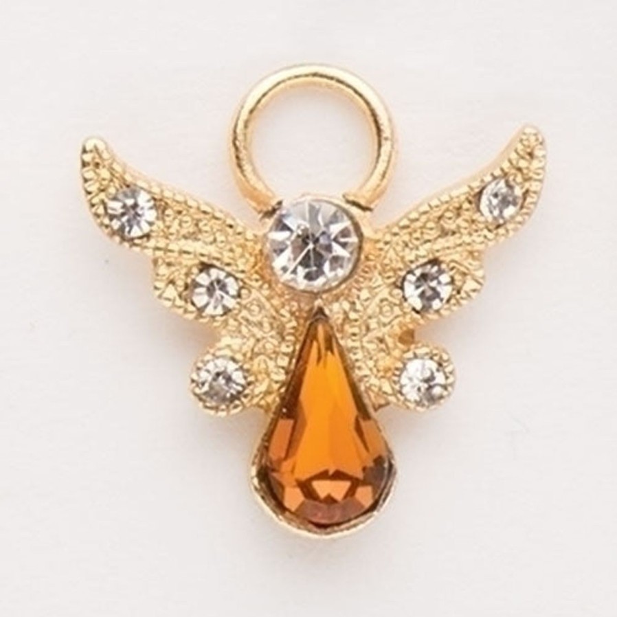 Jewelry&Medals Regers | Birthstone November Crystal Angel Pin 1"H