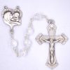 Rosaries Regers | Mother And Child Rosary - Crystal Sterling Boxed