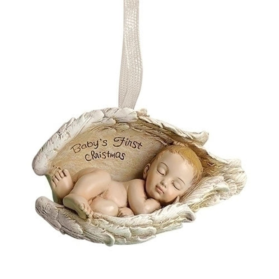 Christmas&Advent Regers | Baby In Wings Ornament 2.25"H