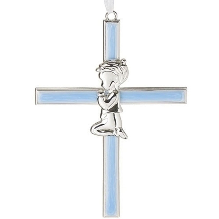 Occasions Regers Baby&Baptism Crosses & Crucifixes | Blue Boy Cross 6"H