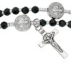 Jewelry&Medals Regers | Rosary Twist Bracelet, Black And Silver