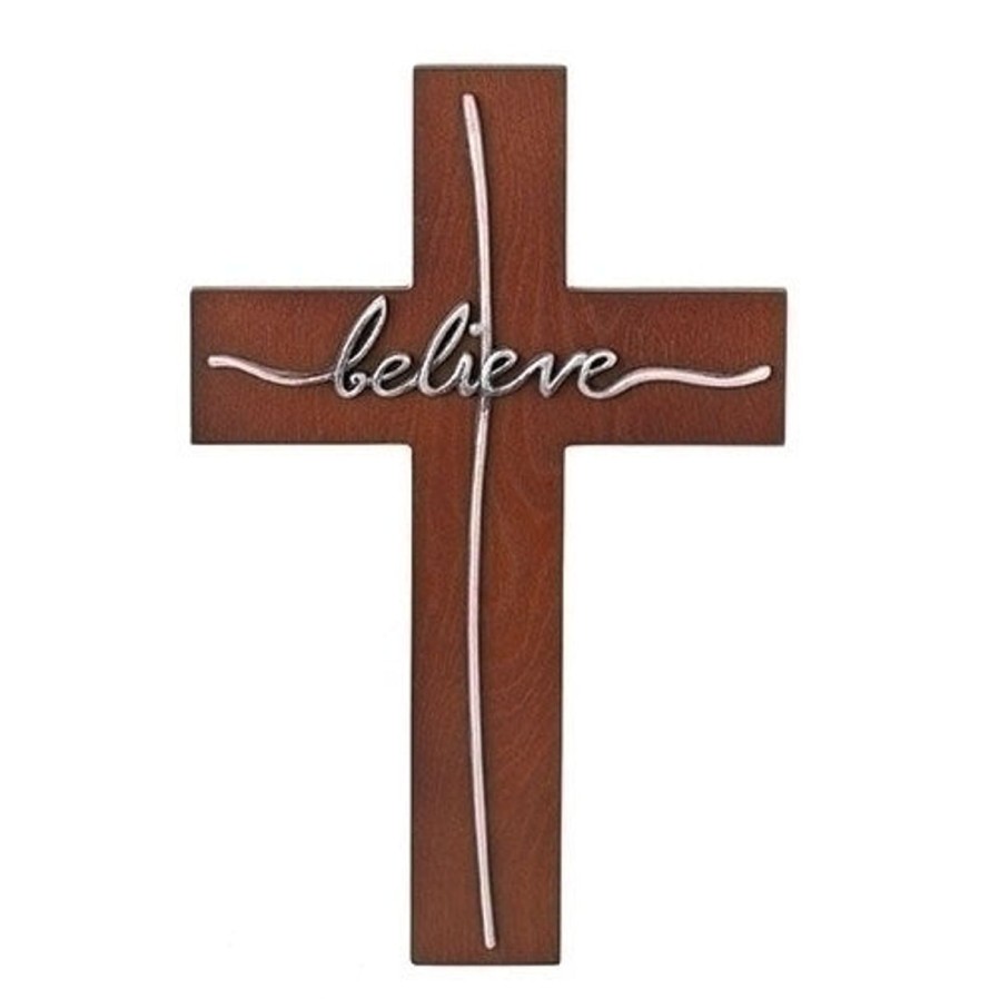 Crosses & Crucifixes Regers | Believe Word Cross 12.75"H