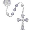 Rosaries Regers | Mother And Child Rosary - Purple Pearl Like Rosary Boxed