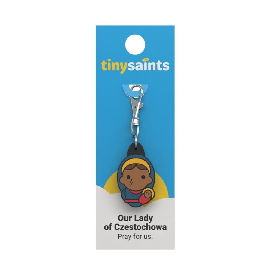 Gift Ideas&Other Regers | Tiny Saints - Our Lady Of Czestochowa Zipper Pull