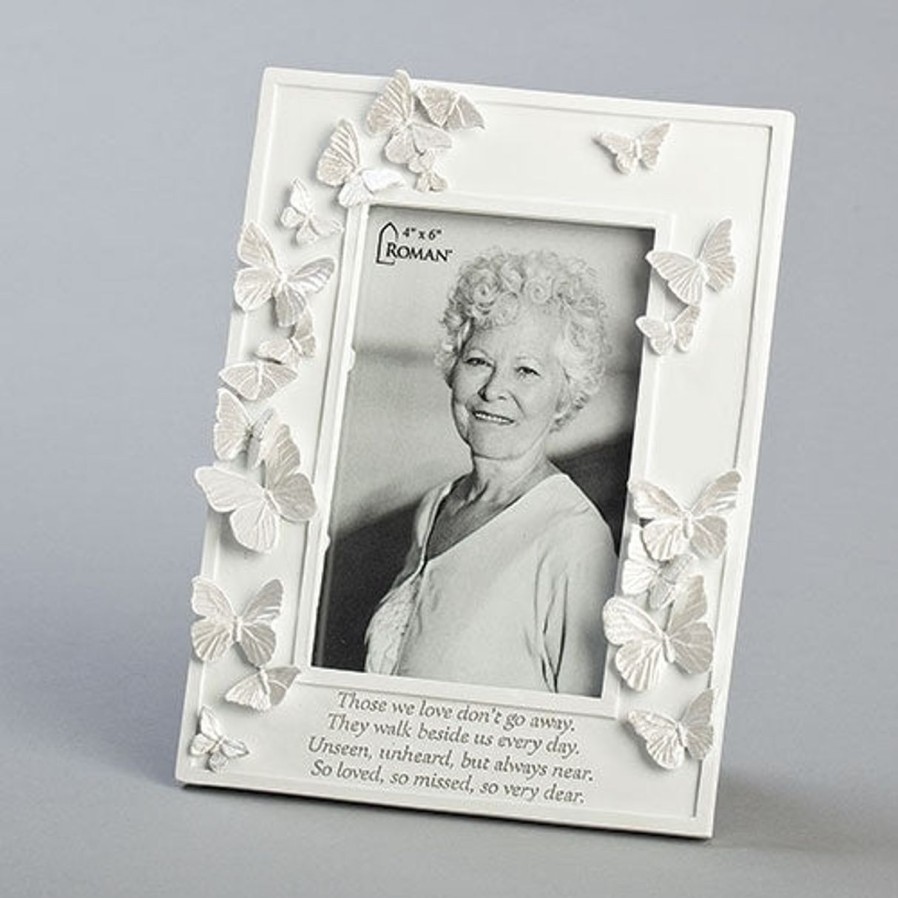 Occasions Regers Memorial Frames Plaques & Keepsake Boxes | Butterfly Memorial Frame 8.5"H