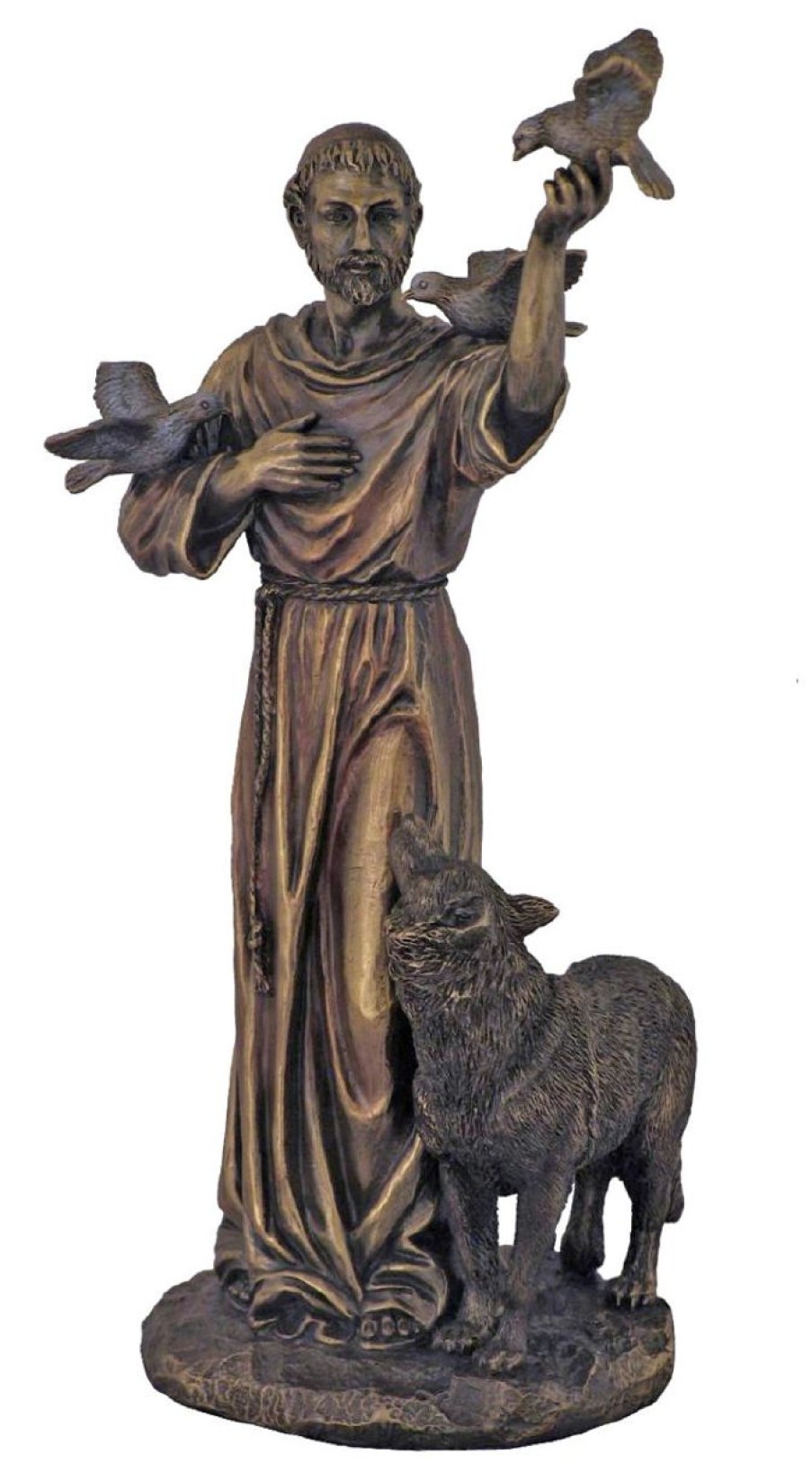 Statues Regers | Francis - St. Francis With Animals 10.5"