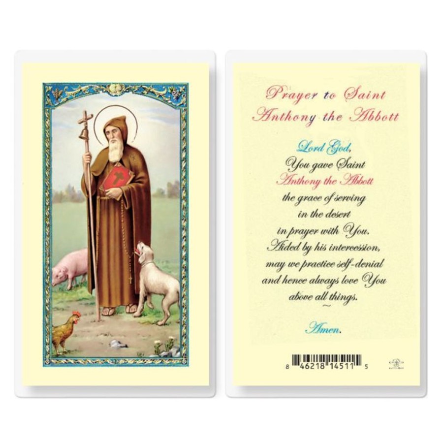 Gift Ideas&Other Regers | Anthony - Saint Anthony The Abbot Holy Card