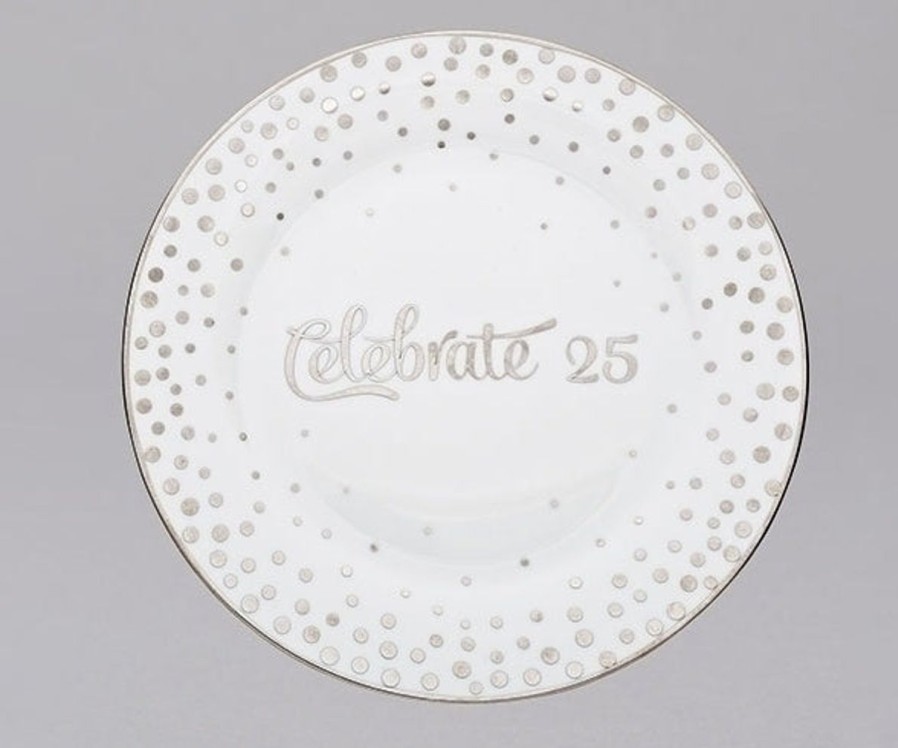 Occasions Regers Other Wedding&Anniversary Gift Ideas | Celebrate 25 Plate 9.75"D