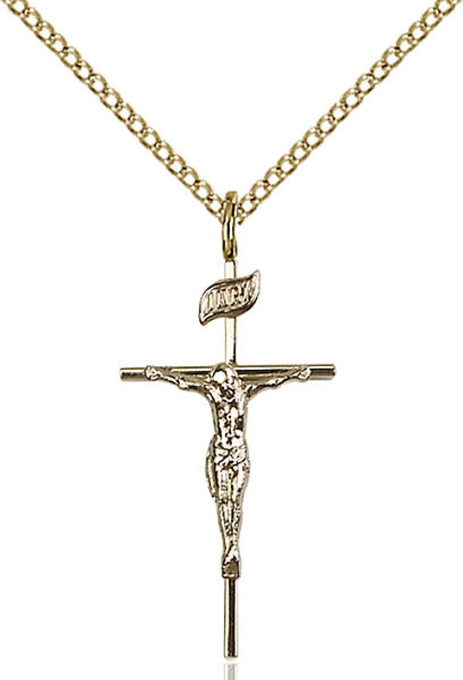 Jewelry&Medals Regers | Crucifix Necklace Gold Filled 18"