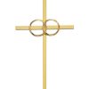 Occasions Regers Wedding&Anniversary Crosses & Crucifixes | Cross - 6In. Polished Brass Wedding Cross Boxed