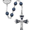 Rosaries Regers | Mother And Child Rosary - Blue Glass Rosary Boxed