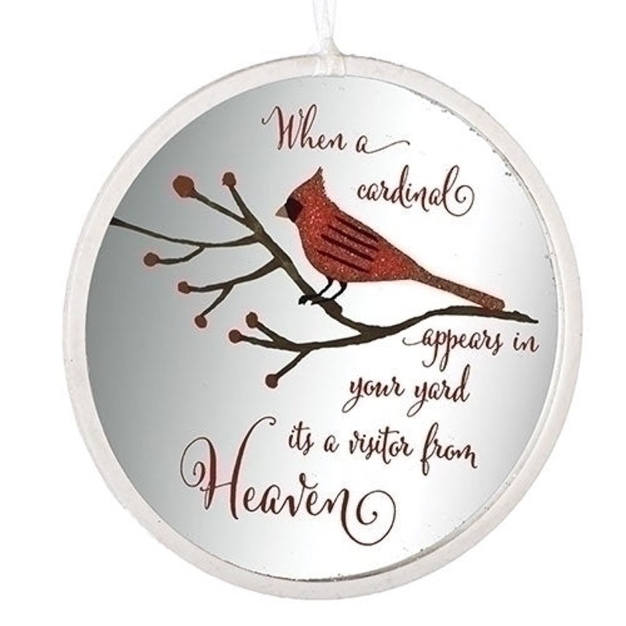 Christmas&Advent Regers | Cardinal Disk Ornament 4.5"H